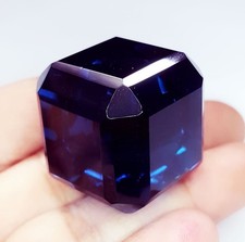 Topazio Blu Londra Trasparente 150 Ct Certificato Gemma Sciolta Taglio Fantas...