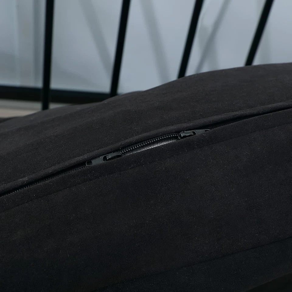 Full Size 54X75X8Inch 3 Side Zipper Classic Soft Micro Suede Futon Cover Slipcov - Image 4 of 4