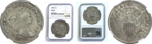 1800 $1 Draped Bust Dollar NGC XF-45