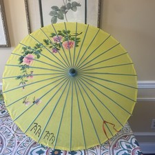 VINTAGE Parasol Bought from Epcot  Japan  -  Lily  Inscribed- About 38  Diameter