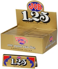 JOB Gold 1.25 Rolling Papers 1 1/4 Cigarette Paper (100 BOOKLET BOX) Tub Refill