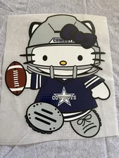 Hello Kitty Cowboys DTF Transfer Ready To Heat Press 