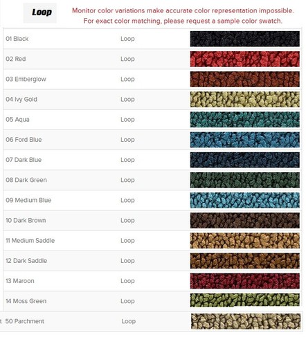 Complete Molded Carpet Replacement Kit for Ford Mustang 1964-2019 Pick Color ACC - Picture 27 of 83