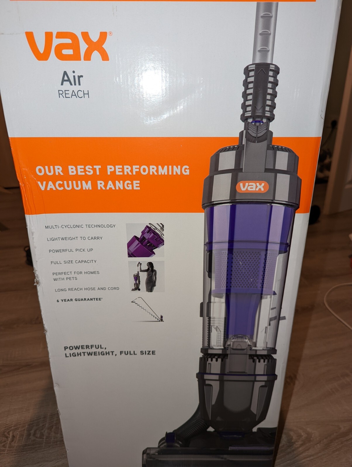 Vax U90-MA-RE Air Reach Bagless Upright 