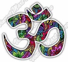 Om Aum Namaste Yoga Symbol Meditation Gift Car Bumper Vinyl Sticker Decal 4.6"