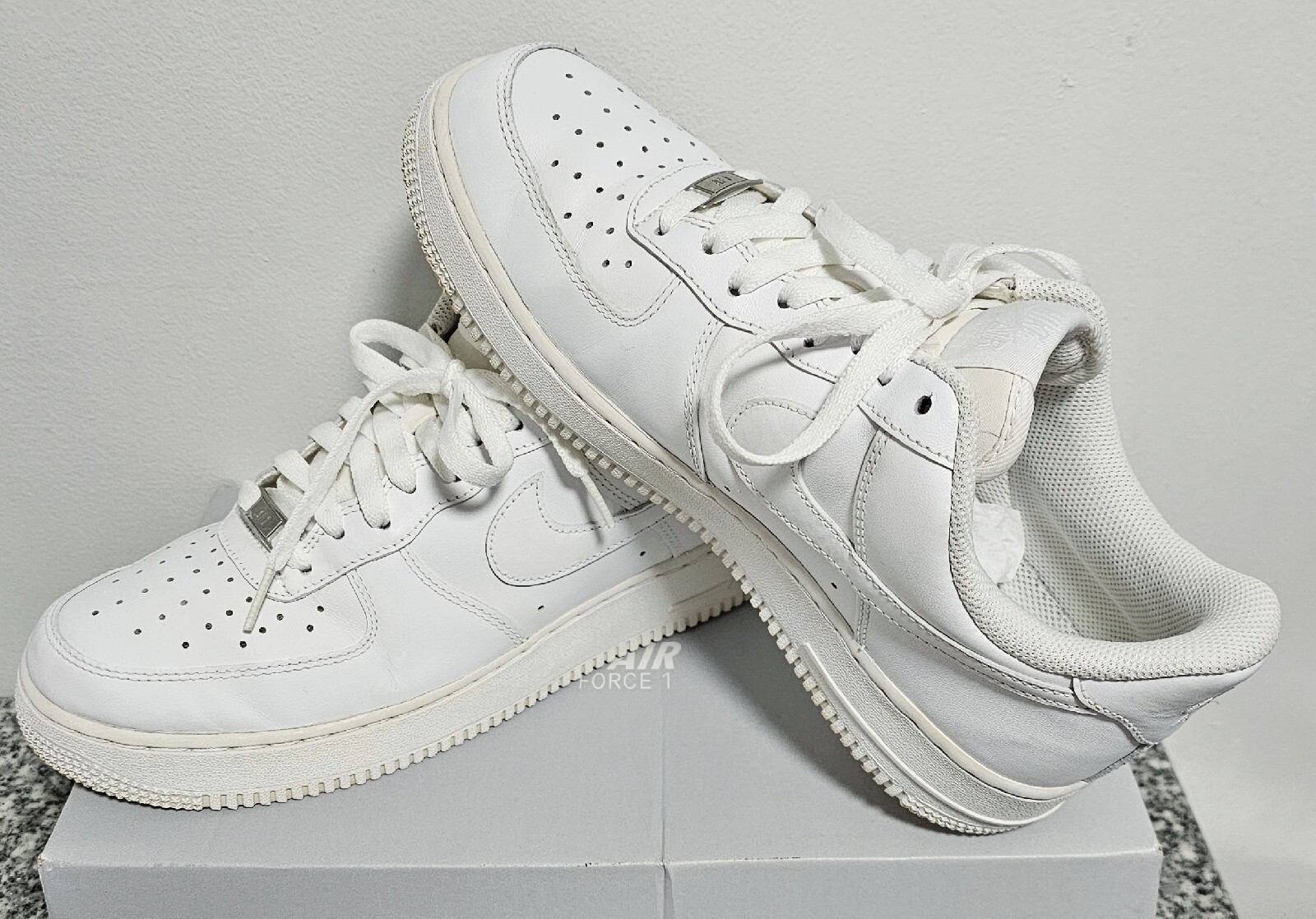 Nike Air Force 1 Triple White Shoes Sz.8,5 US 2016 Men Sneakers 316122 ...