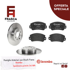 Kit Dischi Freno Pastiglie Anteriori Fiat Uno 0.9 45 Cv 1.1 50 Cv 1.3 68 Cv
