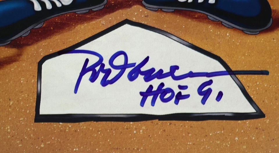 Rod Carew Autographed/Inscribed "HOF '91" 12"W X 17"H Looney Tunes Print JSA COA - Image 2 of 3