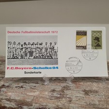 Vintage 1972 FC Bayern Postcard Soccer Champions Team Photo