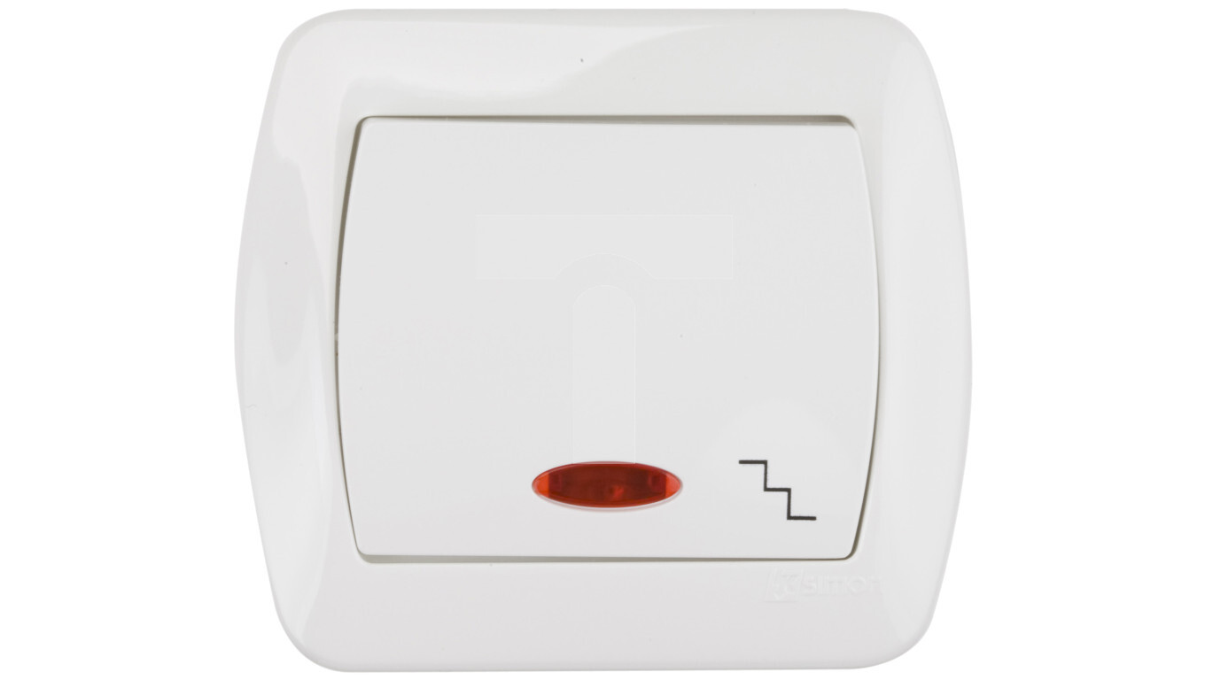 Simon Akord Stair switch with backlight white AW6L / 11 /T2UK