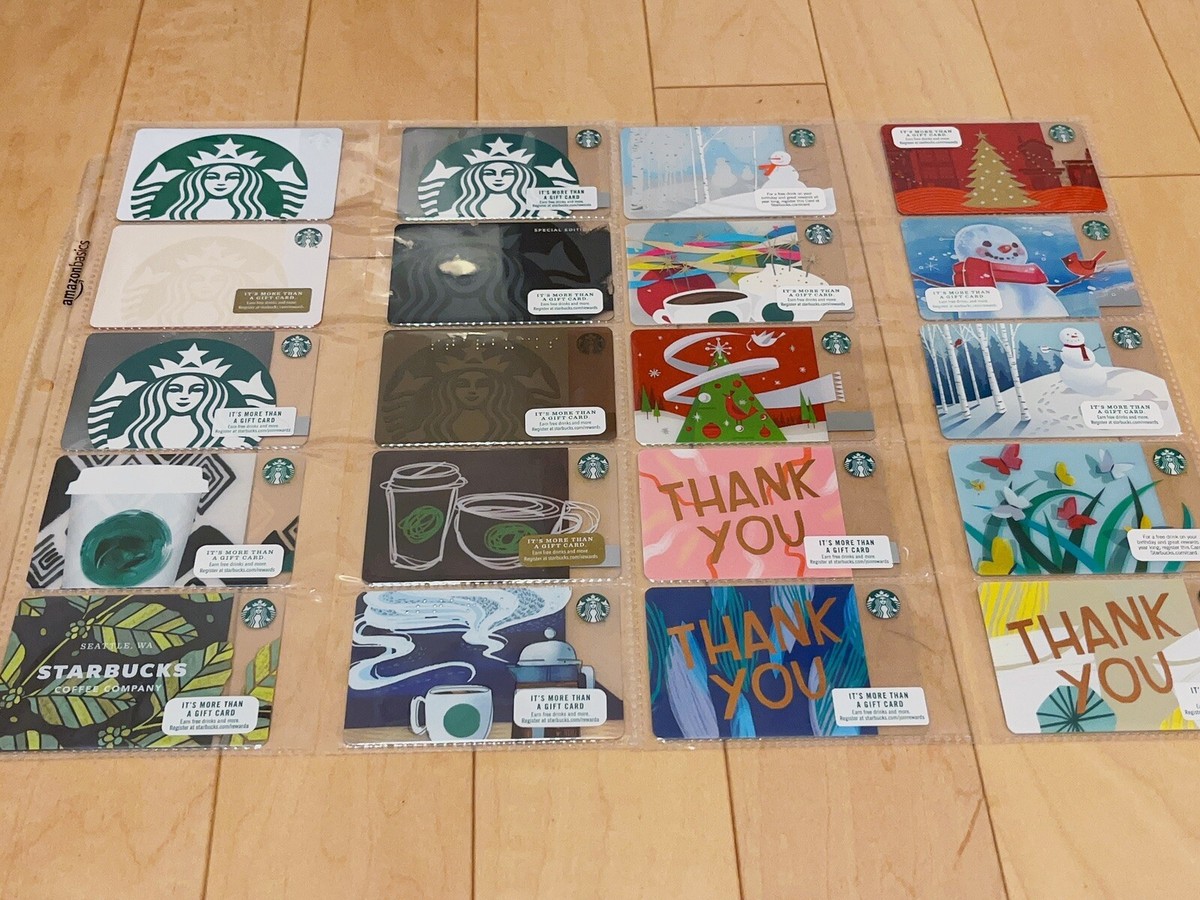 (20) Mint Starbucks Cards Limited Special Edition - No Cash Value Rare Set  !!!