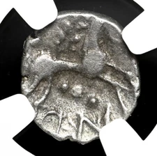 CELTIC BRITAIN, Iceni. Ecen, AD 10-45. Silver Unit, NGC Choice Fine