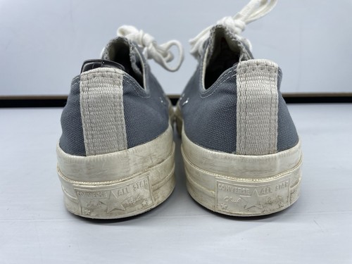 🩶 Size 7 Men Converse Comme des Garçons PLAY x Chuck 70 Low Steel 🩶 - Picture 4 of 11