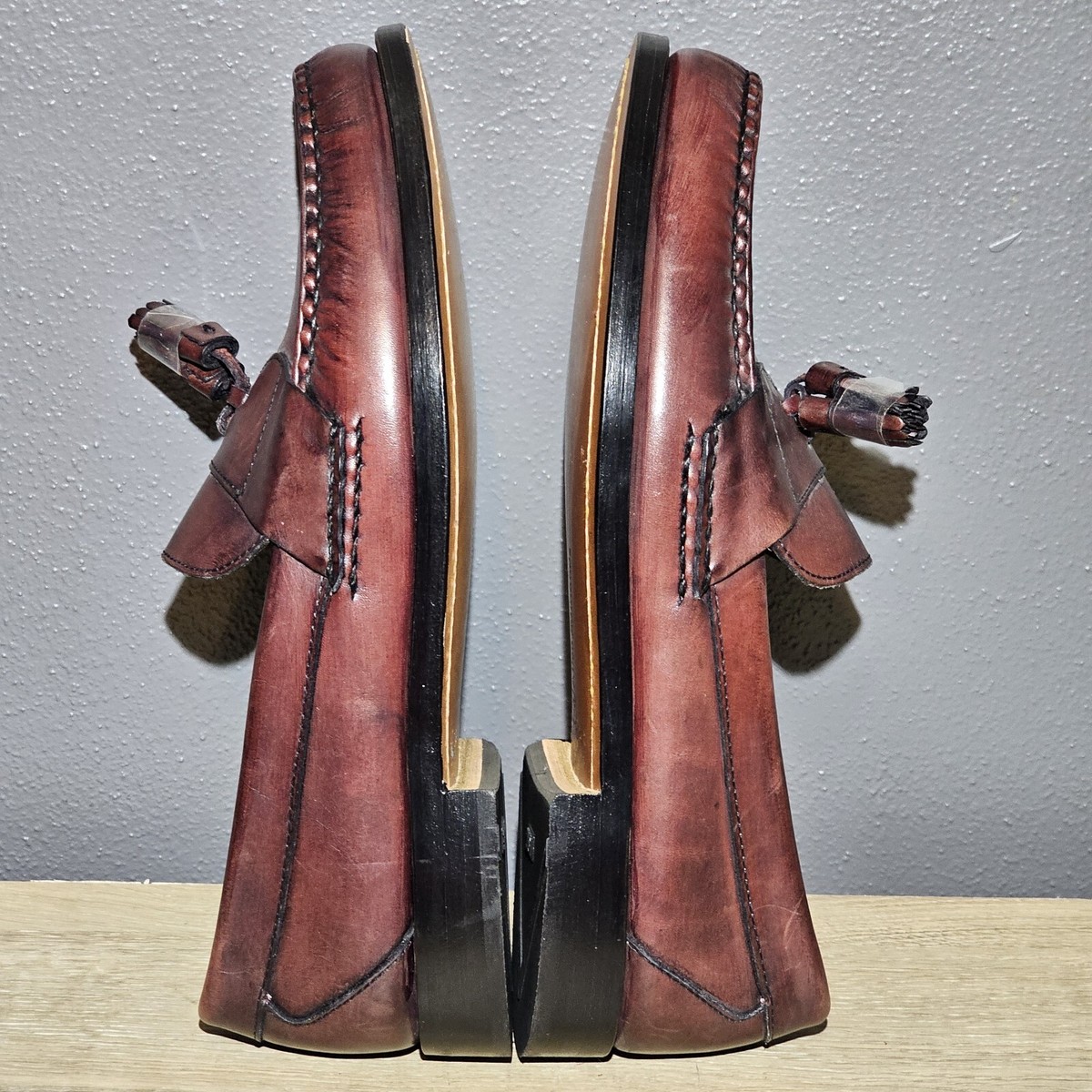 Allen Edmonds Kittery Oxblood Tassel Loafers sz   9.5 EUC Allen Edmonds Schreier Men main image 2