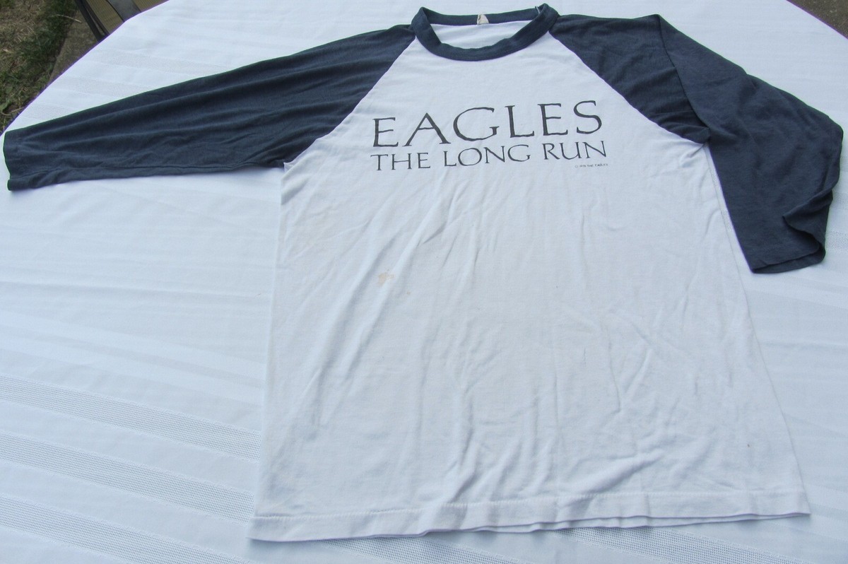 Jersey Raglan TShirt L - vtg 1979 Original - EAGLES The Long