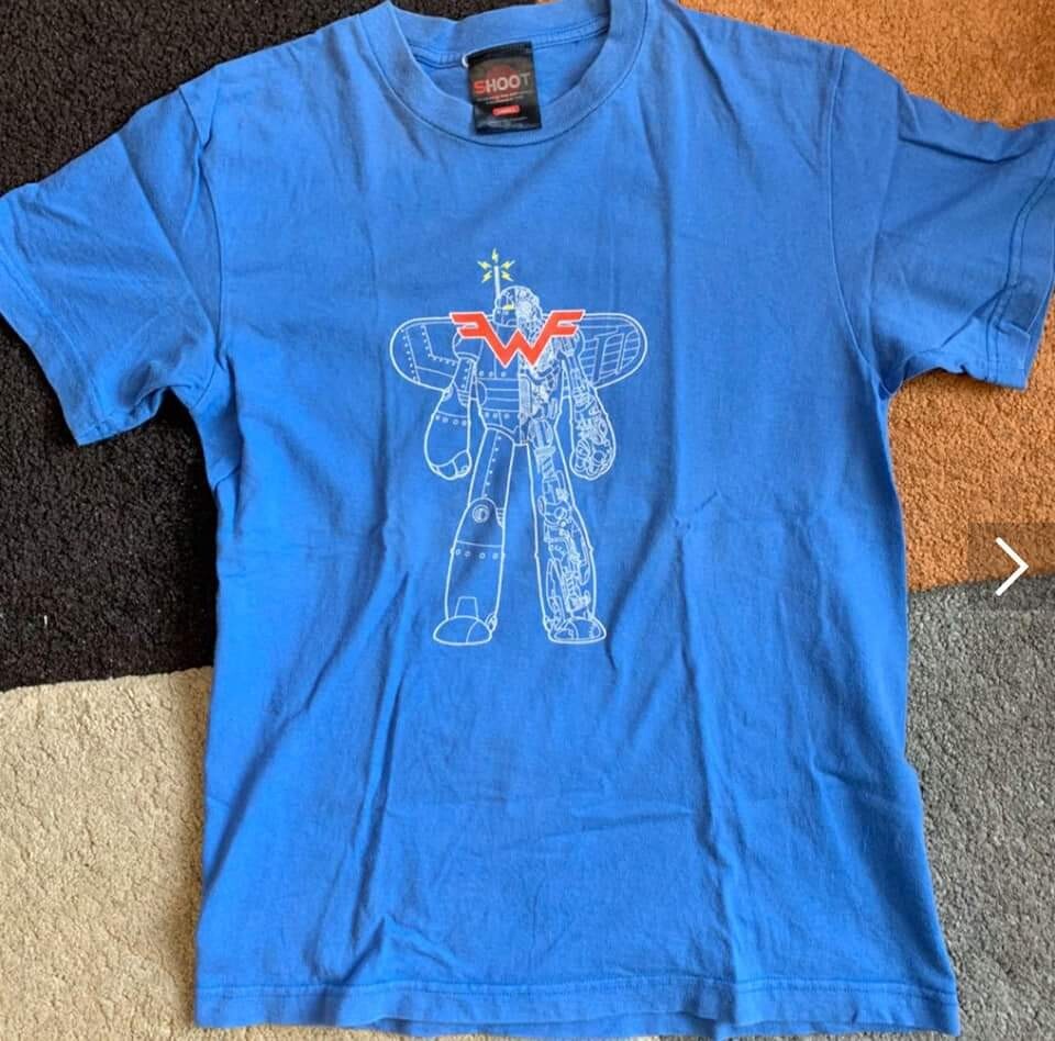 Vintage 90s Weezer Robot Tour 1997 Tshirt Indie Rock Band