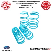 Godspeed Traction-S Performance Lowering Spring Fits 12-16 Subaru Impreza GJ GP
