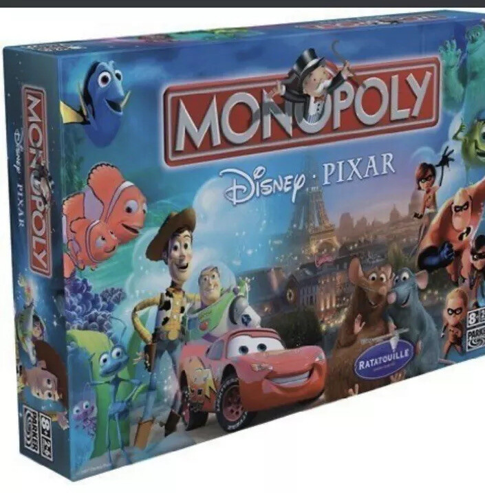 Monopoly Disney Pixar Edition 2007 Board Game Hasbro Complete Toy