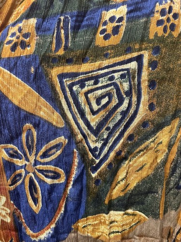 Vintage 90er ICI Rock Blumenmuster Boho Gr. L Artsy Tribal Cottagecore Bauer - Bild 7 von 12