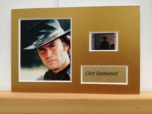Clint Eastwood 6" x 4" Genuine 35mm Film Cell Display Framed/Unframed - Picture 2 of 12