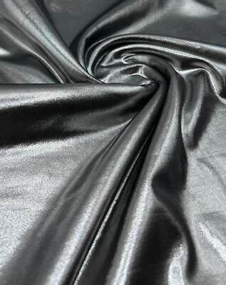 Silber glänzende Folie Bademode / Sportbekleidung 4 Wege Stretch Stoff