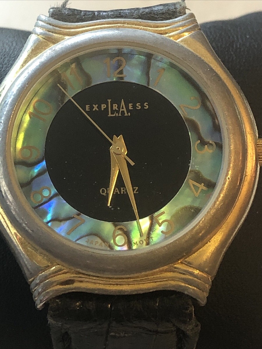 LA Express Abalone‎ LAX402 New Battery Ladies Watch 41MM 7.75\