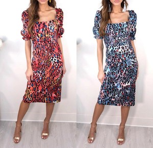 ruched midi dress with sleeves