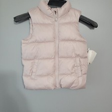 Old Navy Puffer Jacket Coat Girl's Vest Size 5T Pink NWT Dusty Rose
