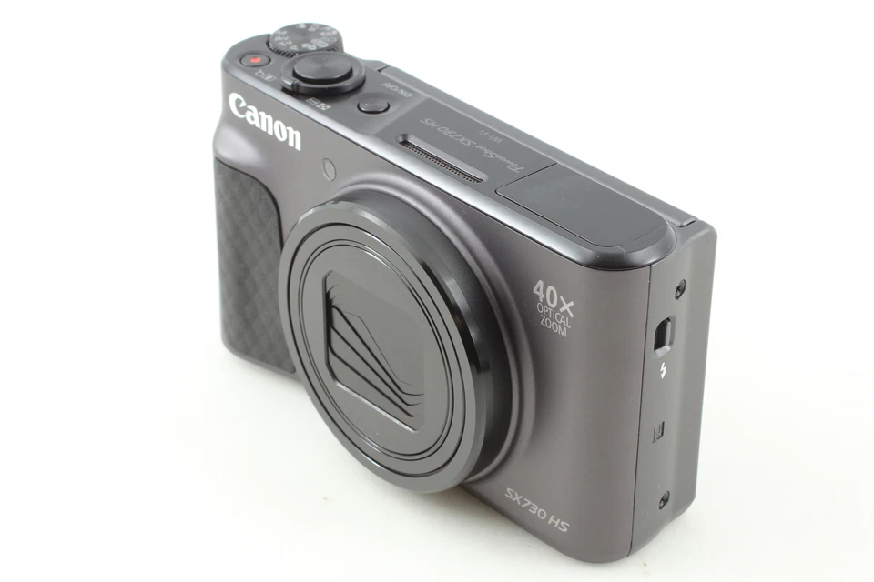 🎦👀✨Almost Unused✨ Canon PowerShot SX730 HS Digital Camera Black From JAPAN - Image 4 of 4