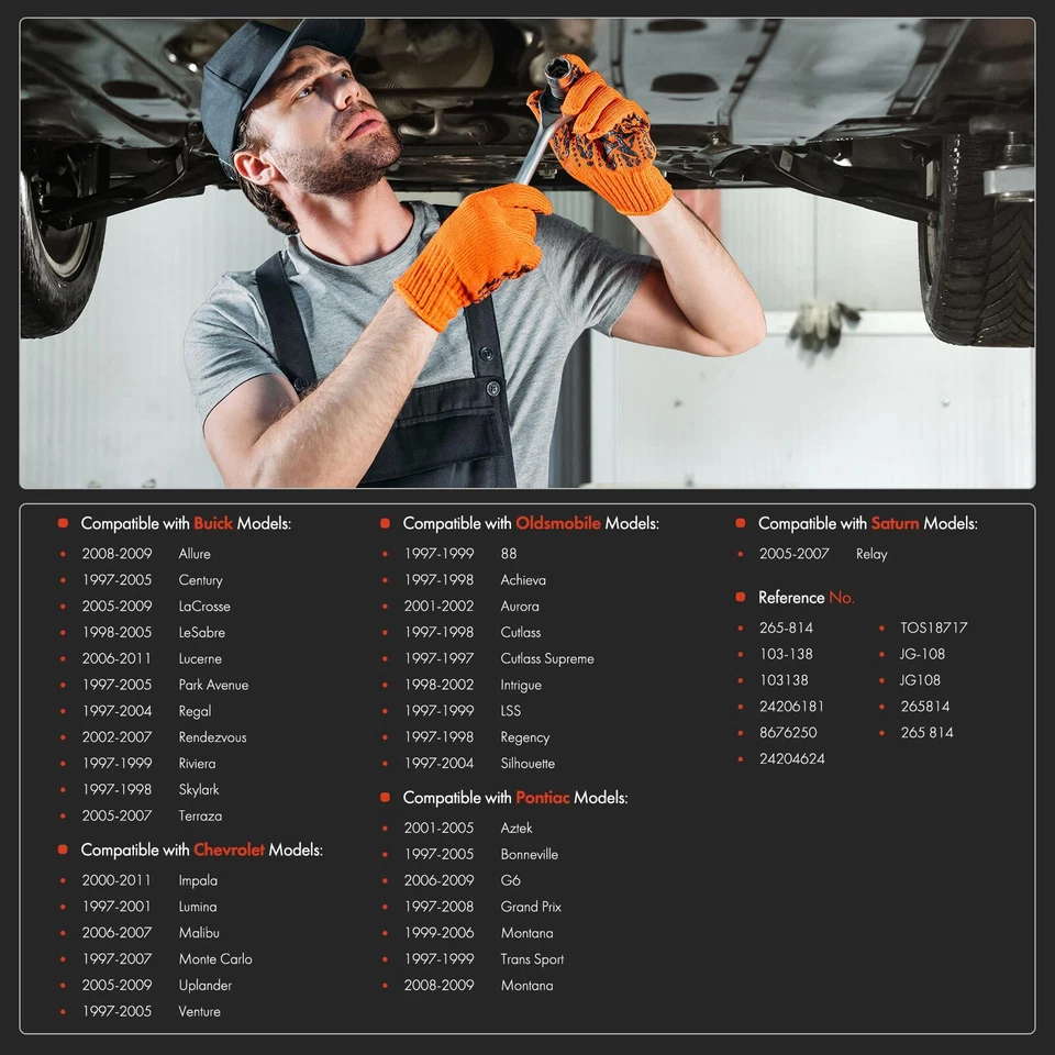 Cacerola de aceite de transmisión con junta para Chevy Malibu Buick Allure Olds Pontiac Saturn Foto 2 de 4