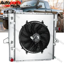 For 1998-11 Ford Explorer Ranger/ Mazda B3000 B4000 AT 3-Row Radiator+Shroud+Fan