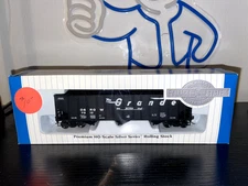 Bachmann HO Scale Silver Series Rio Grande 100 Ton 3-Bay Hopper #7012