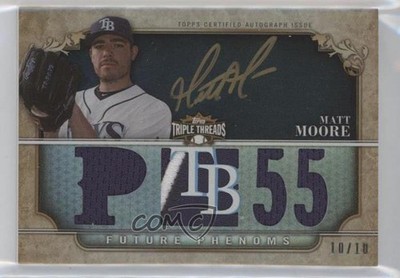 2013 Triple Threads Future Phenoms Black Gold Ink 10/10 Matt Moore Auto 0b67