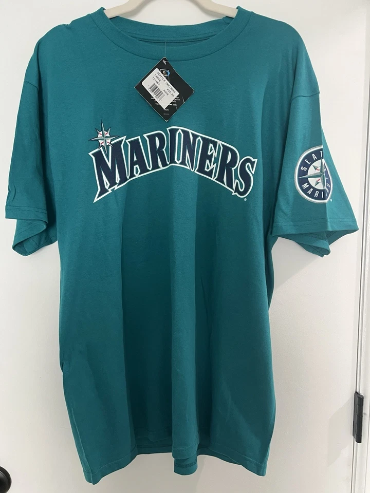 NUEVO CON ETIQUETAS ROBINSON CANÓ Seattle Mariners MLB #22 GRANDE L/G Majestuosa Camiseta Genuina Foto 2 de 4