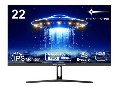 Minifire  MF22F2 Monitor 21,5'' FHD 1920x1080 IPS HDMI VGA 75Hz 1ms (GtG)