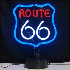 Neonetics 4RT66X Route 66 Neon Sculpture 12 Width x 12 Height x 6 Depth