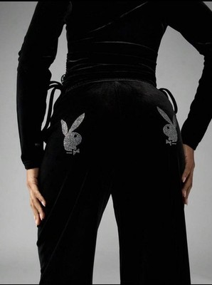 Play Boy x Missguided Women s Sweat Pants Size L Black