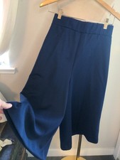 Vintage 70s Ro-Vel Of California Women's Navy Blue Gaucho Pants Culottes SZ S