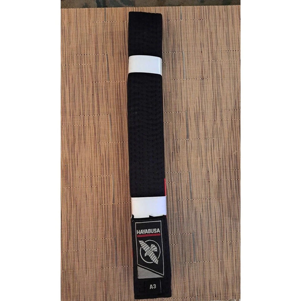 Nuevo Cinturón Negro Jui Jitsu Brasileño Adulto Talla A3 de Hayabusa Foto 3 de 4