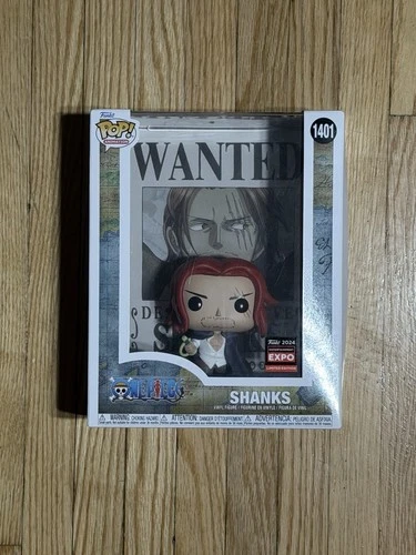 Funko Pop! One Piece : Shanks Wanted Poster #1401 Sticker Exclusive(SHIPNEXTDAY)