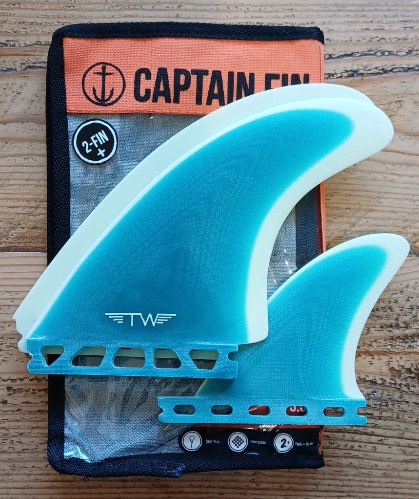 Captain Fin Co. Tyler Warren Twin + Trailer Futures Fins Xl 2+1