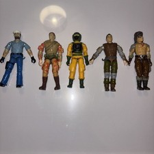 GI Joe Action Force Figures Bundle - 5 Vintage Figures X5