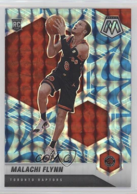 2020-21 Panini Mosaic Reactive Blue Prizm Malachi Flynn #236 Rookie RC 10qk