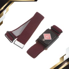 Anti Static Wrist Strap ESD Bracelet Cordless with Spare Wine Red