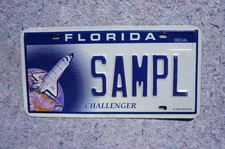 Florida CHALLENGER Sample License Plate