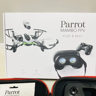 【美品】ドローン Parrot Mambo FPVケースセット カメラ搭載 Parrot Mambo Fpv Drone Case Set With Camera Protective