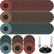 60 Pcs 3 Inch Roll Lock Sanding Discs Surface Conditioning Disc With...