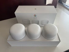 Google Nest Wifi Router + 2 Points - Snow 1x Ac2200 + 2x Ac1200