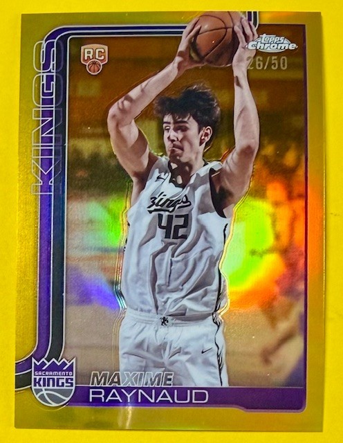 2025-26 Topps Chrome - Maxime Raynaud #293 Gold Refractor /50 (RC) Kings!