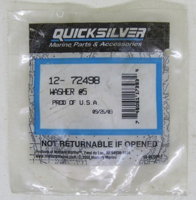 Synthane Washers New Quicksilver Mercury Marine Boat OEM Synthane Washer Part No. 12 ...